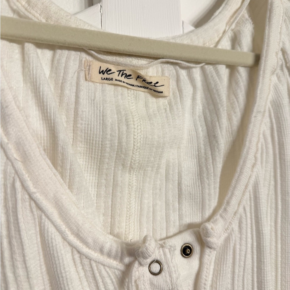 We The Free Cream Button-Down Shirt - Picture 3 of 3